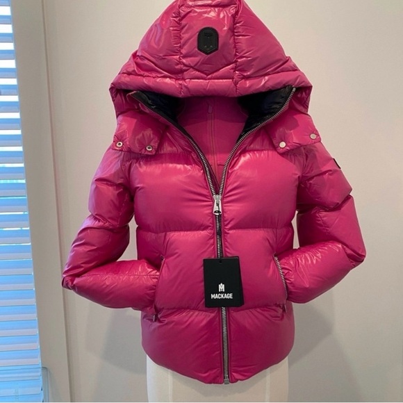 Mackage Women's Fuchsia Puffer Jacket - Picture 3 of 16